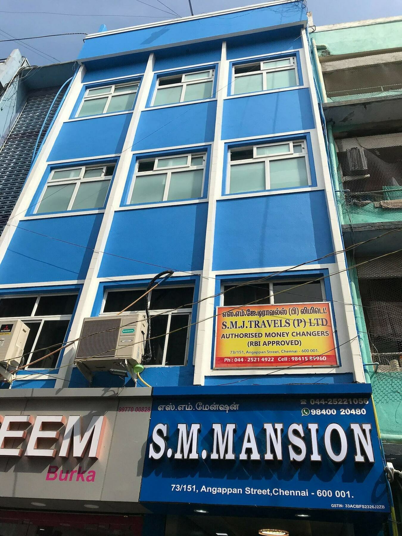 فندق Sm Mansion Near Harbour & High Court شيناي المظهر الخارجي الصورة